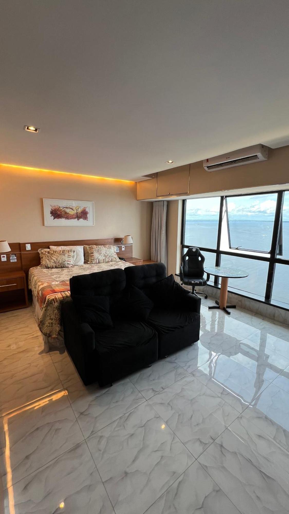 Flat No Condominio Do Edificio Tropical Executive E Residence Com Vista Para O Rio 马瑙斯 外观 照片