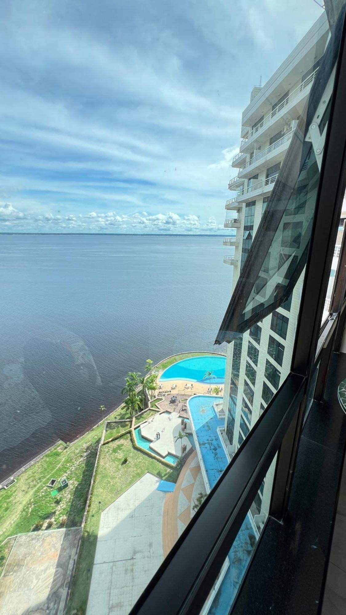 Flat No Condominio Do Edificio Tropical Executive E Residence Com Vista Para O Rio 马瑙斯 外观 照片