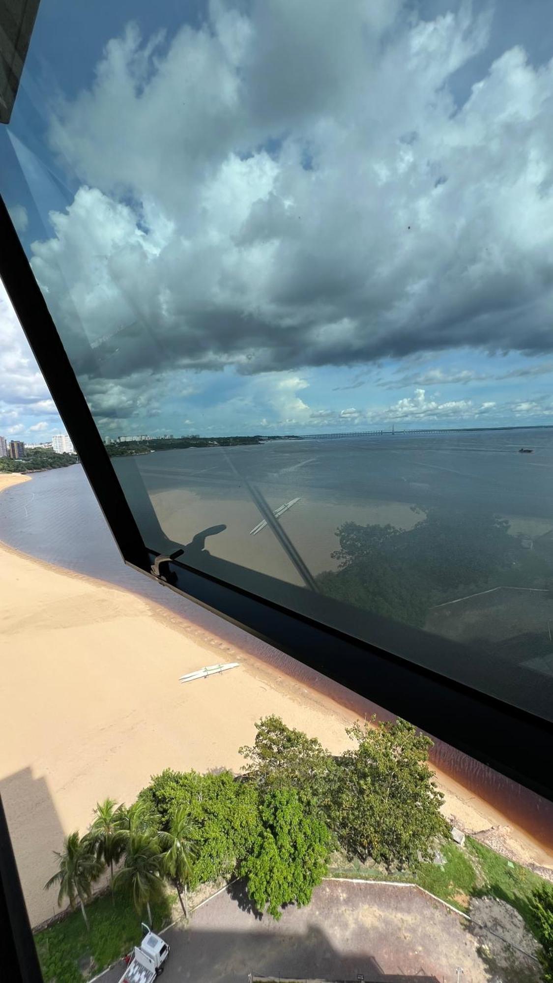 Flat No Condominio Do Edificio Tropical Executive E Residence Com Vista Para O Rio 马瑙斯 外观 照片