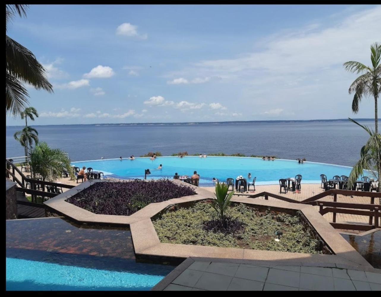 Flat No Condominio Do Edificio Tropical Executive E Residence Com Vista Para O Rio 马瑙斯 外观 照片